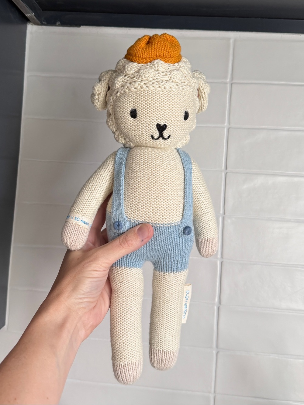 Cuddle + Kind Knit Lamb “Sebastian” Stuffed Animal